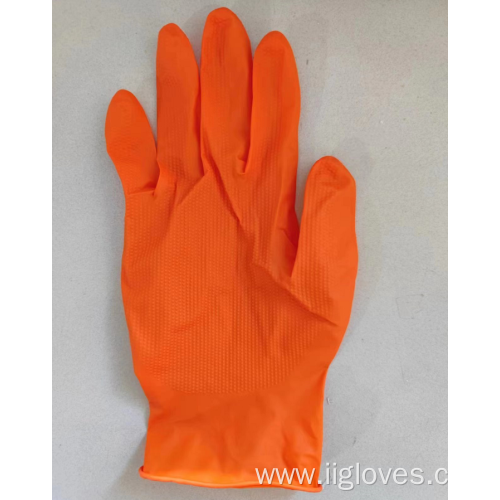 Pure Diamond Pattern Waterproof Comfortable Orange Gloves